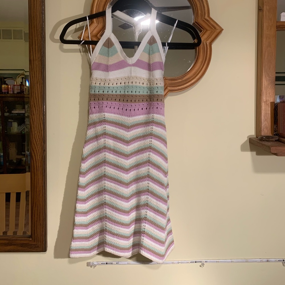 Crotchet mini dress